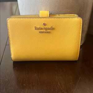 kate spade New York Yellow Saffiano Leather Wallet